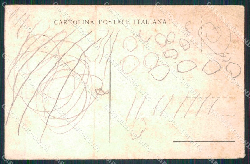 WW1 Propaganda Trieste Tricolore Andiamo in Gondola PIEGHINE cartolina KF5907 – retro