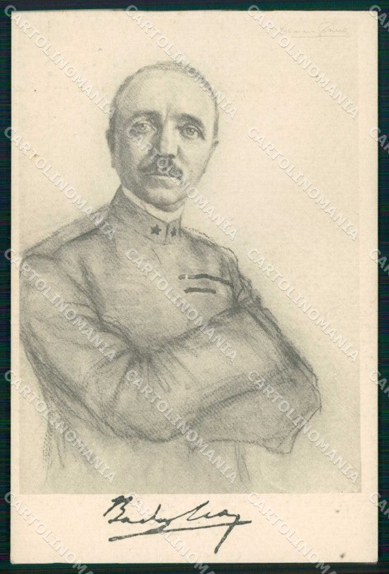 Militari Generale Pietro Badoglio cartolina KF5916 – fronte