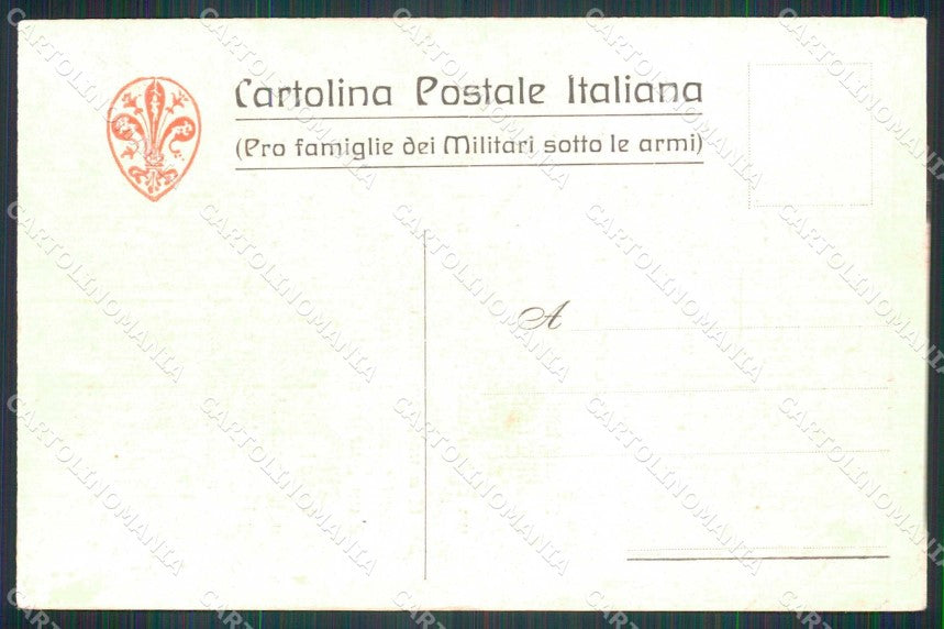 WW1 WWI Patriottismo Tricolore Pro Famiglie dei Militari cartolina KF5941 – retro
