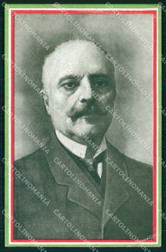 Personaggi Politica Antonio Salandra Tricolore PIEGA cartolina KF5956 – fronte