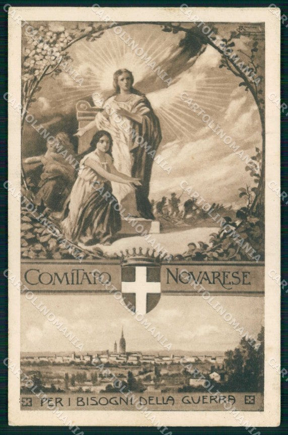 WW1 WWI Patriottismo Comitato Novarese Bisogni Guerra Novara cartolina KF5958 – fronte
