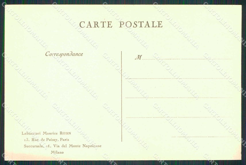 WW1 WWI Patriottismo Italia Francia Alleanza Latina cartolina KF5964 – retro