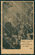 Patriottismo Cartolina Libertaria Dante cartolina KF5988 – fronte
