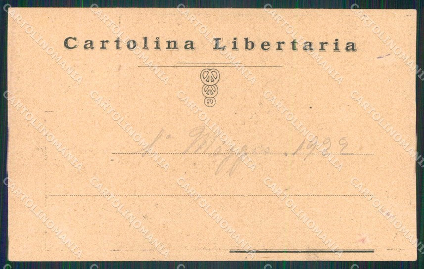 Patriottismo Cartolina Libertaria Dante cartolina KF5988 – retro