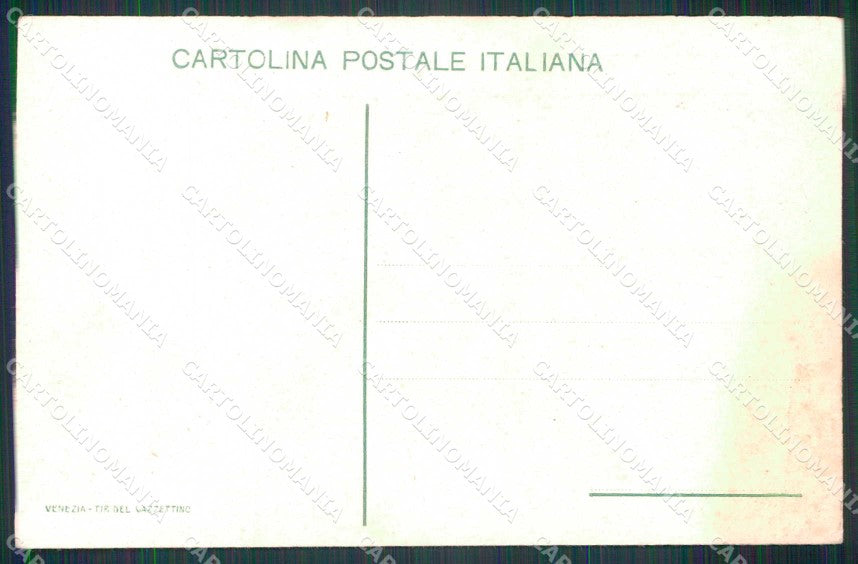 WW1 WWI Patriottismo Tricolore Canto di Gloria Costacurta cartolina KF5995 – retro