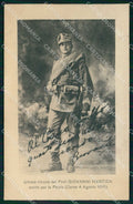 WW1 WWI Militari Giovanni Mestica Patria Carso PIEGHINA cartolina KF5998 – fronte