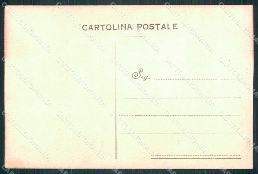Patriottismo Tricolore 51° Fanteria D'Azeglio 1922 cartolina KF6015 – retro