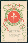 WW1 WWI Patriottismo Tricolore Trieste Pro Mutilati Stecchetti FORI cp KF6017 – fronte