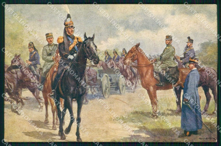 Militari Esercito Italiano Artiglieria Paoletti serie 2889 cartolina KF6024 – fronte