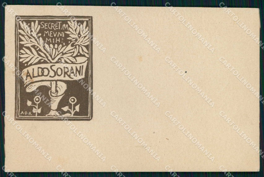 Firenze Aldo Sorani Adolfo De Karolis cartolina KF6051 – fronte