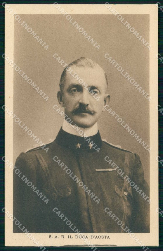 Reali Militari Personaggi Emanuele Filiberto di Savoia Aosta cartolina KF6055 – fronte