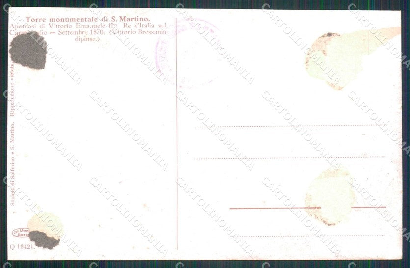 Desenzano Risorgimento Vittorio Emanuele II Bressanin RIFILATA ABRASA cp KF6063 – retro