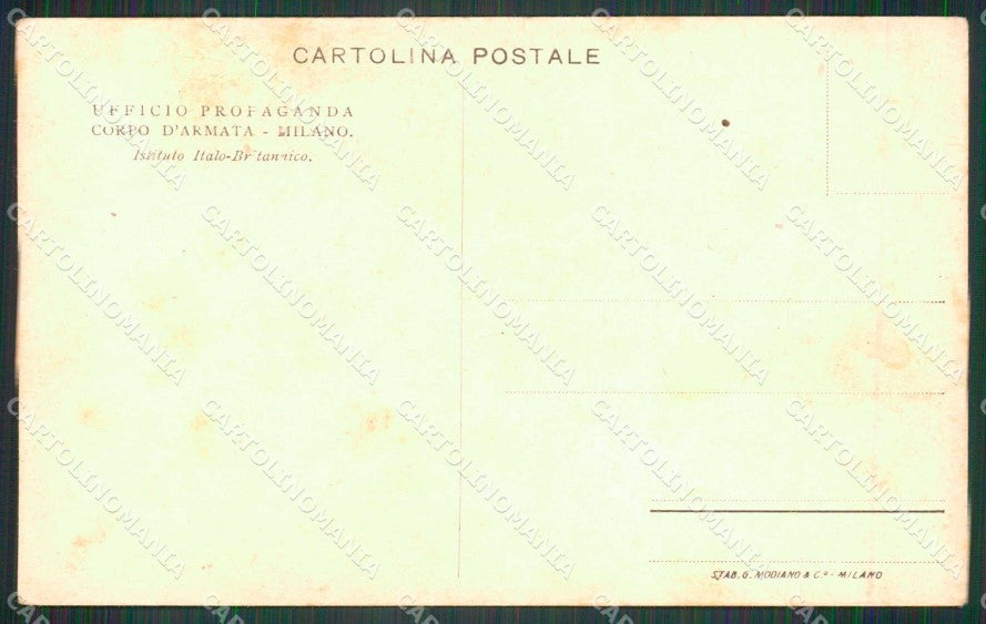Reali Royalty Militari Vittorio Emanuele III di Savoia cartolina KF6073 – retro