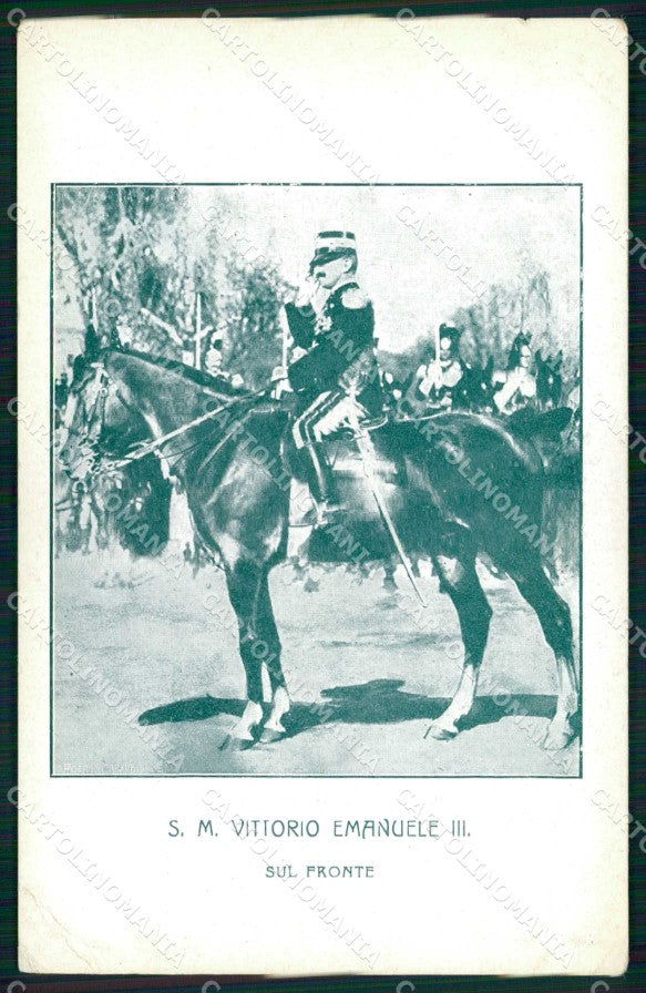 Reali Royalty Militari Vittorio Emanuele III di Savoia Bideri PIEGA cp KF6080 – fronte