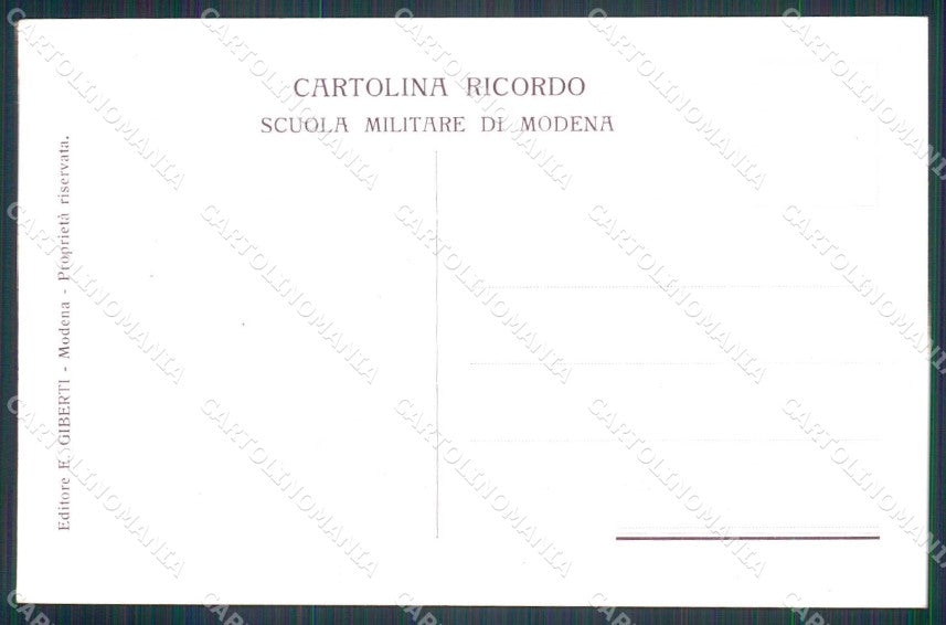 Militari Scuola Militare di Modena Corso 1916 cartolina KF6100 – retro