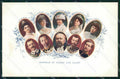WW1 WWI Patriottismo Gli Alleati Savoia Czar Royalty Reali cartolina KF6112 – fronte