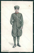 Militari Esercito Italiano Fanteria Uniforme cartolina KF6128 – fronte