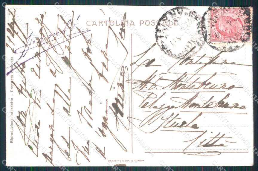 WW1 WWI Militari Patriottismo Pro Sanatori Reduci Guerra cartolina KF6148 – retro