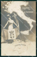 Propaganda Tripoli Italiana Tripolitania Tricolore Bertiglia ? cartolina KF6160 – fronte