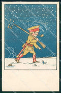 WW1 WWI Propaganda Anti German Sgrilli serie 196-4 cartolina KF6169 – fronte