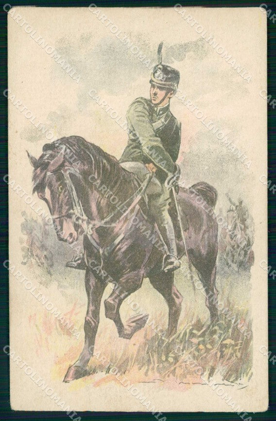 Militari Esercito Italiano Cavalleria Uniforme Casa del Soldato cartolina KF6174 – fronte