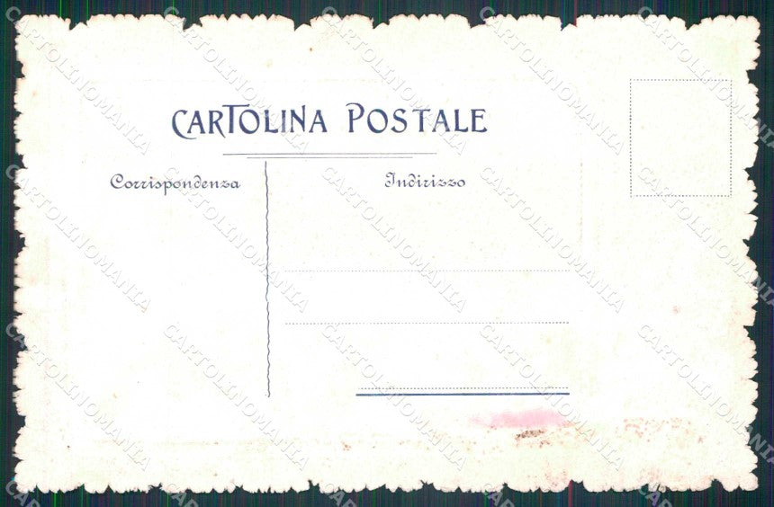 WW1 WWI Propaganda Alleati Bandiere Dipinta a Mano PIEGA cartolina KF6175 – retro