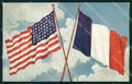 WW1 WWI Patriottismo Alleati Bandiere Flag Usa France cartolina KF6189 – fronte