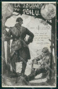 WW1 WWI Patriottismo Francia La Journees du Poilu cartolina KF6198 – fronte