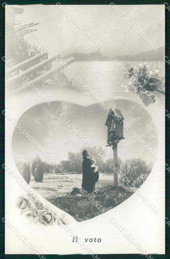 WW2 WWII Militari Propaganda Regia Marina Il Voto foto cartolina KF6209 – fronte