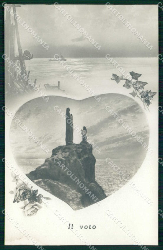 WW2 WWII Militari Propaganda Regia Marina Il Voto foto cartolina KF6211 – fronte