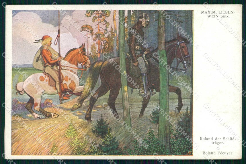 Roland der Schildträger Cavallo Cheval Horse Pferd Salon Viennois 210 pc KF6237 – fronte