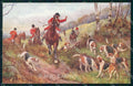 Artist Signed Drummond Fox Hunting Cavallo Cheval Horse Pferd cartolina KF6241 – fronte