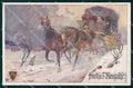Artist Signed Carrozza Cheval Horse Pferd Deutscher Schulverein 545 pc KF6243 – fronte