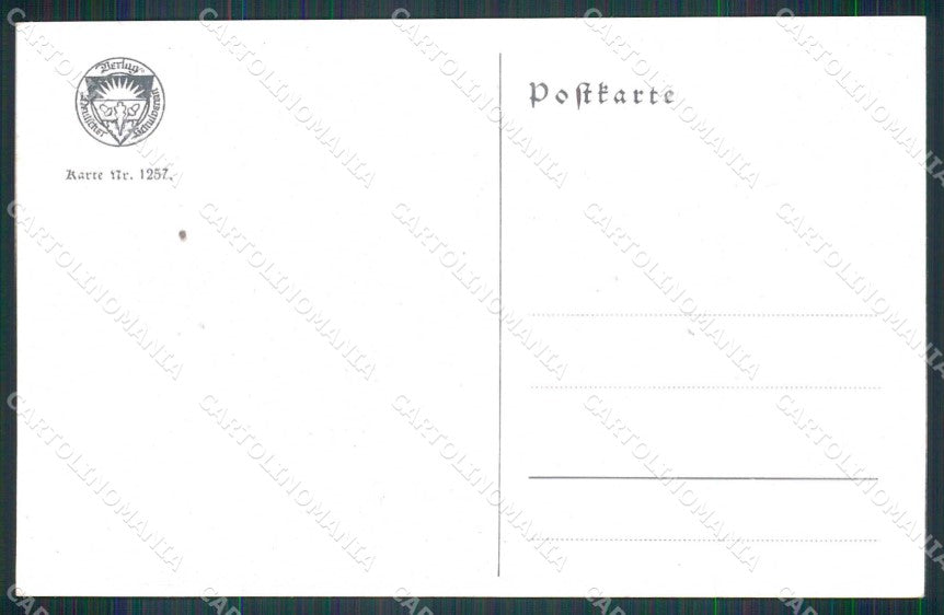 Artist Signed Grengg Lady Horse Deutscher Schulverein 1257 cartolina KF6274 – retro