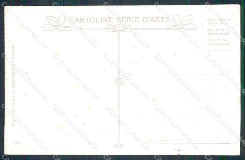 Artist Signed Bianchi ? Lady Cavallo Cheval Horse Pferd 2184 cartolina KF6279 – retro