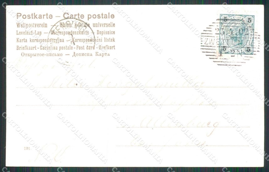 Artist Signed Lady Cavallo Cheval Horse Pferd Viennoise ABRADED cartolina KF6281 – retro