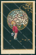 Artist Signed Castelli Child Degami serie 1089 cartolina KF6302 – fronte