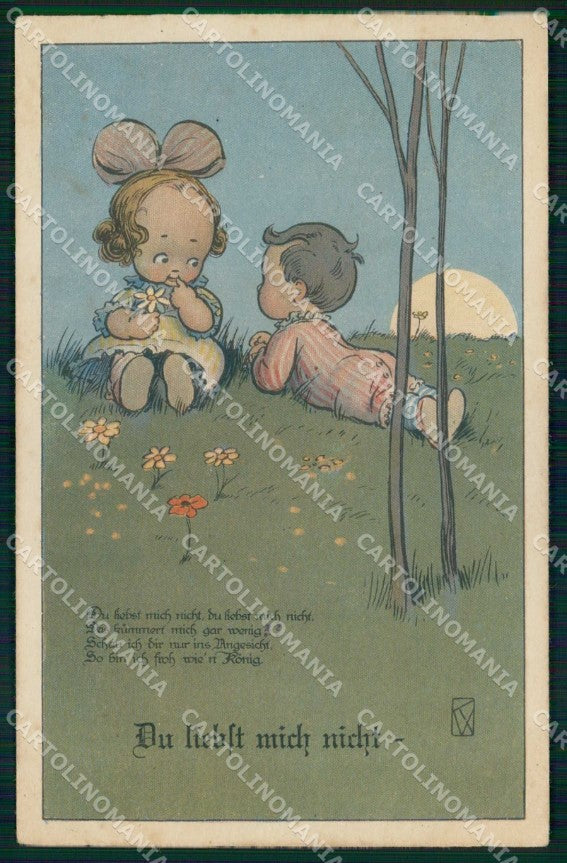 Artist Signed KW Children serie 211 cartolina KF6313 – fronte