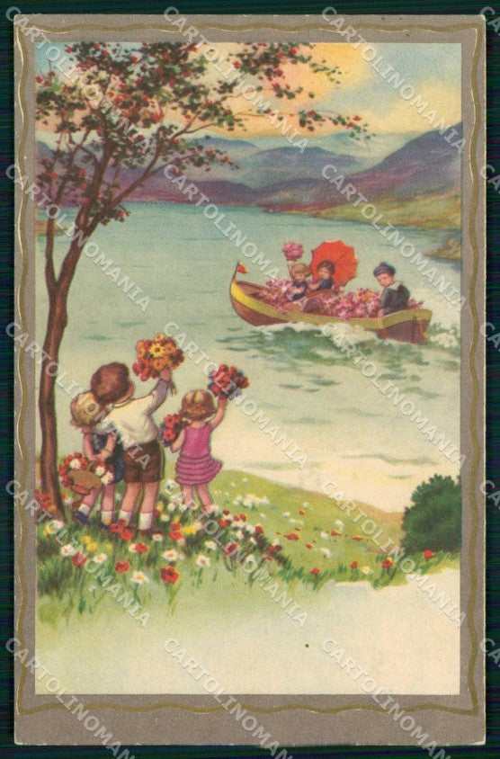 Artist Signed Castelli Children Degami serie 2292 cartolina KF6327 – fronte