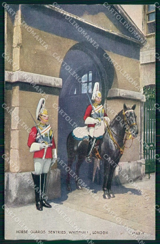 Militari Uniform Horse Guards Whitehall London cartolina KF6360 – fronte