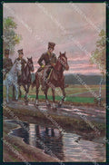 Artist Signed P. Hey Pferd Horse Soldat serie 20724 cartolina KF6388 – fronte