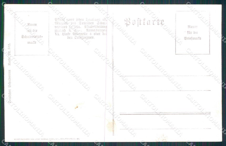 Artist Signed K. A. Wilke Pferd Horse Deutscher Schulverein 512 cartolina KF6394 – retro