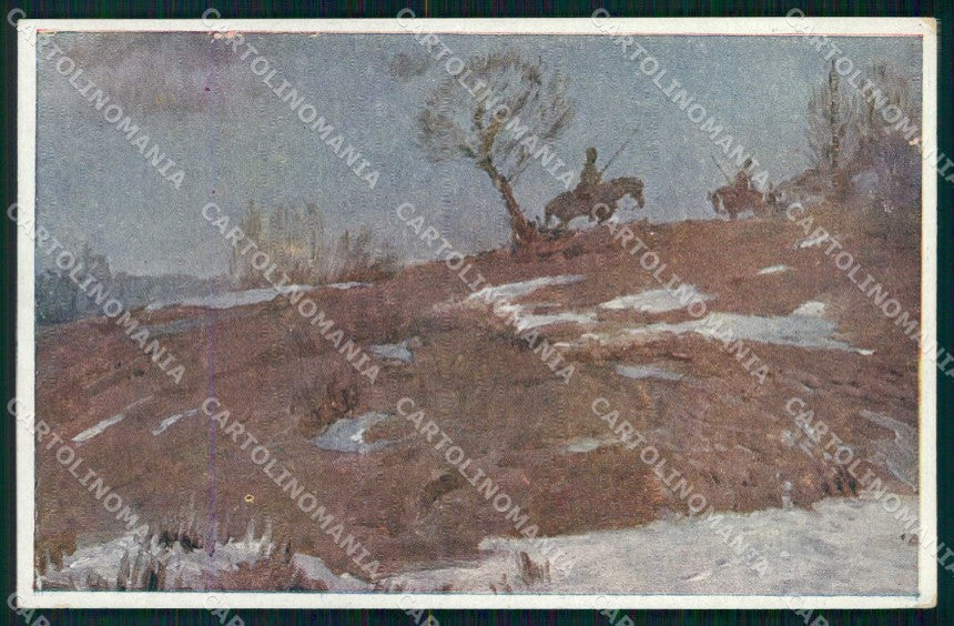 WWI WW1 Kosaken Pferd Horse Soldat Rotes Kreuz serie 447 cartolina KF6397 – fronte