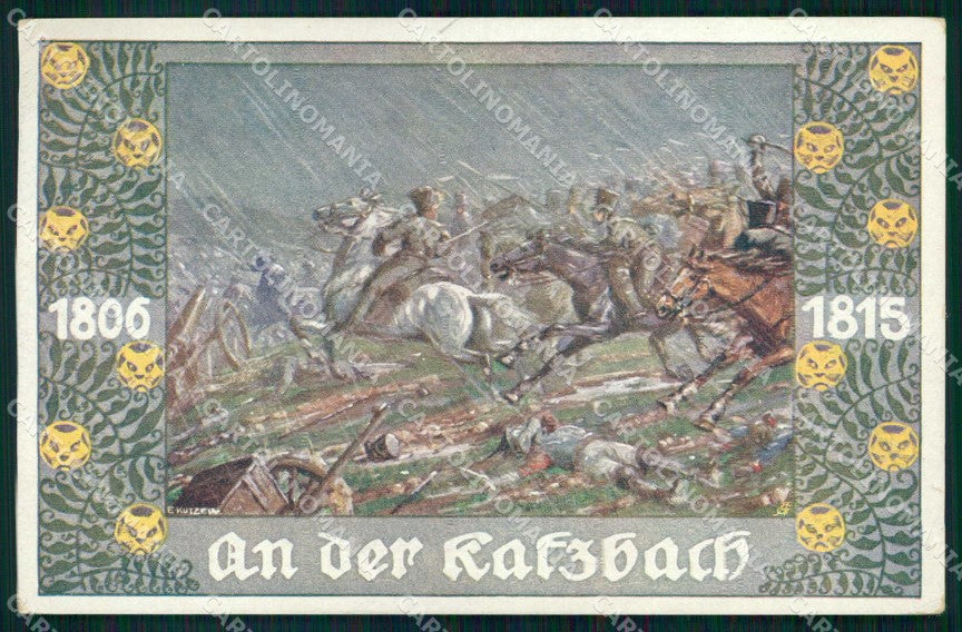 Artist Signed Kutzer Horse Soldat Pferd Bund der Deutschen Bohmen 212 ak KF6417 – fronte