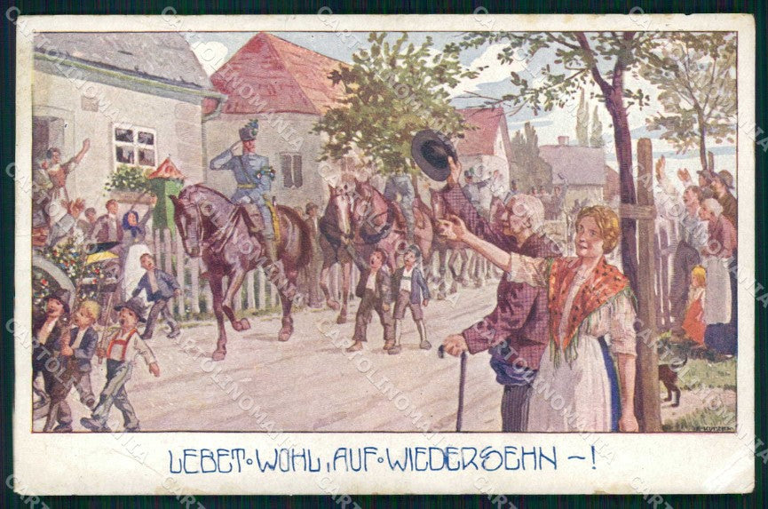 Artist Signed Kuderna Bund der Deutscher Osterreicher 136 WRINKLES ak KF6419 – fronte