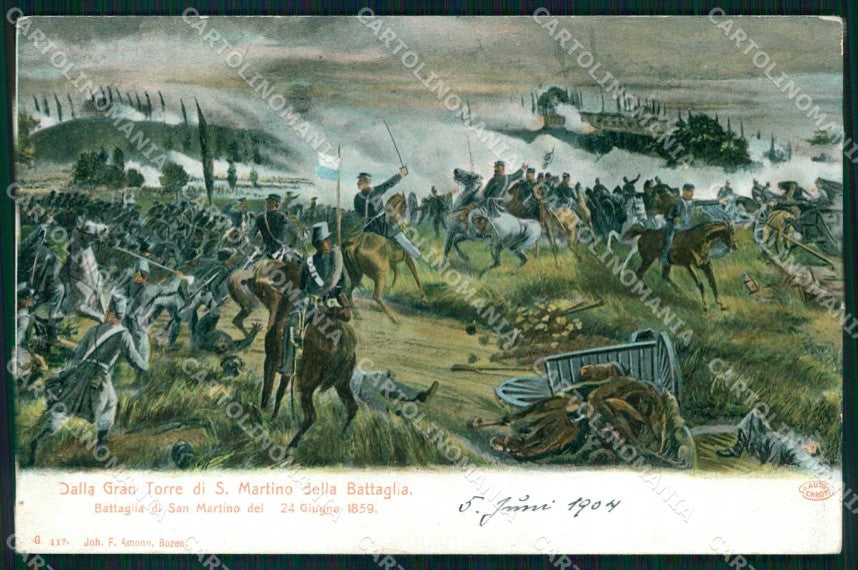 Militari Military Battaglia S. Martino Villafranca Risorgimento cartolina KF6434 – fronte