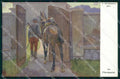 Artist Signed Schattenstein Soldat Horse Pferd Rotes Kreuz 274 cartolina KF6438 – fronte