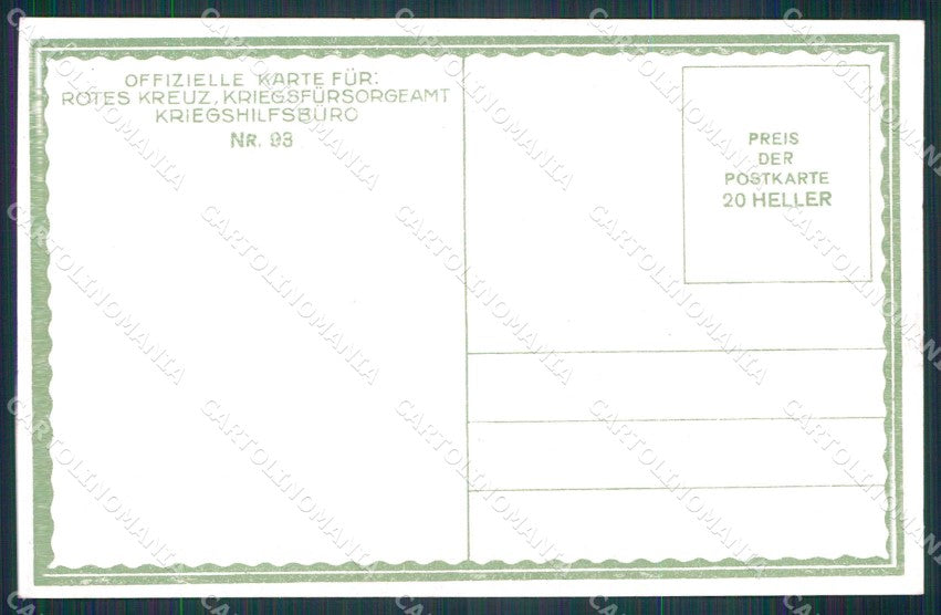 Artist Signed H�llerer Alarm Pferd Horse Soldat Rotes Kreuz 93 cartolina KF6440 – retro
