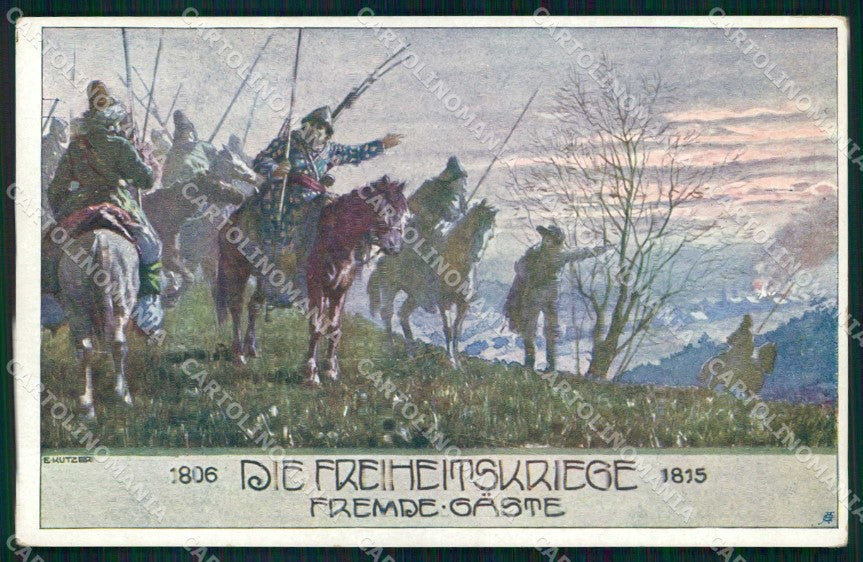 Artist Signed Kutzer Soldat Pferd Bund der Deutscher Osterreicher 70 ak KF6448 – fronte