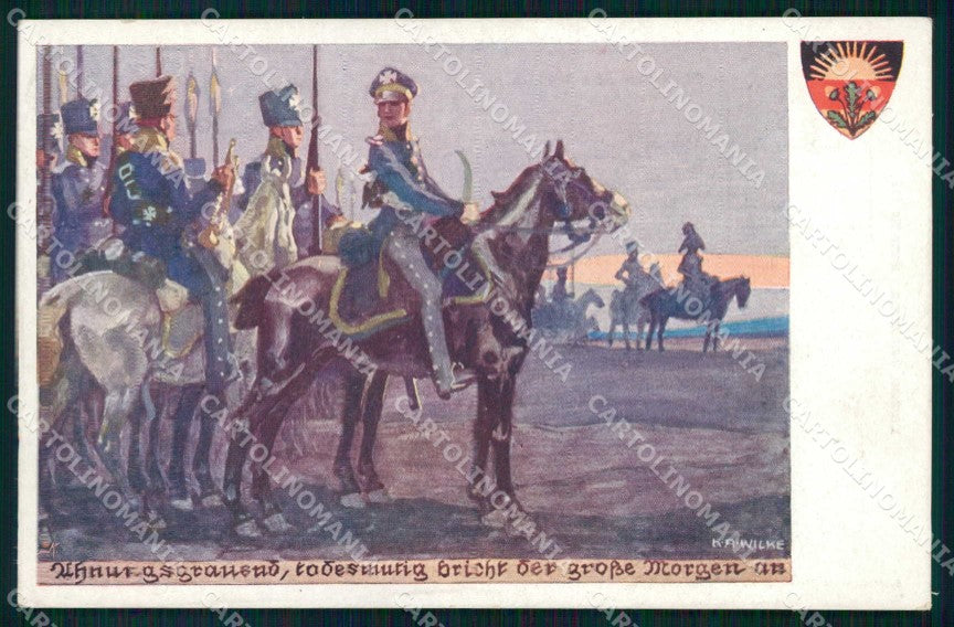 Artist Signed K. A. Wilke Soldat Pferd Horse Deutscher Schulverein 512 ak KF6449 – fronte